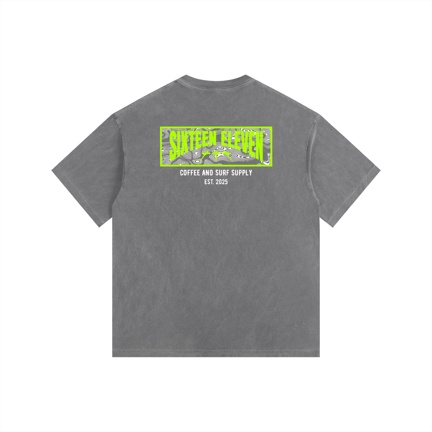 Oversized Cotton Tee "Neon Topo"