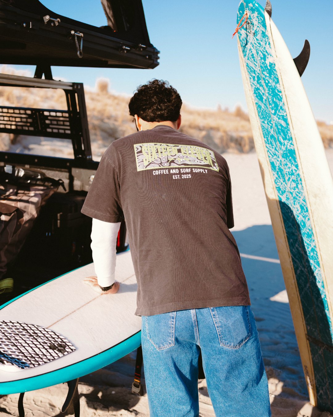 Oversized Cotton Tee "Neon Topo"